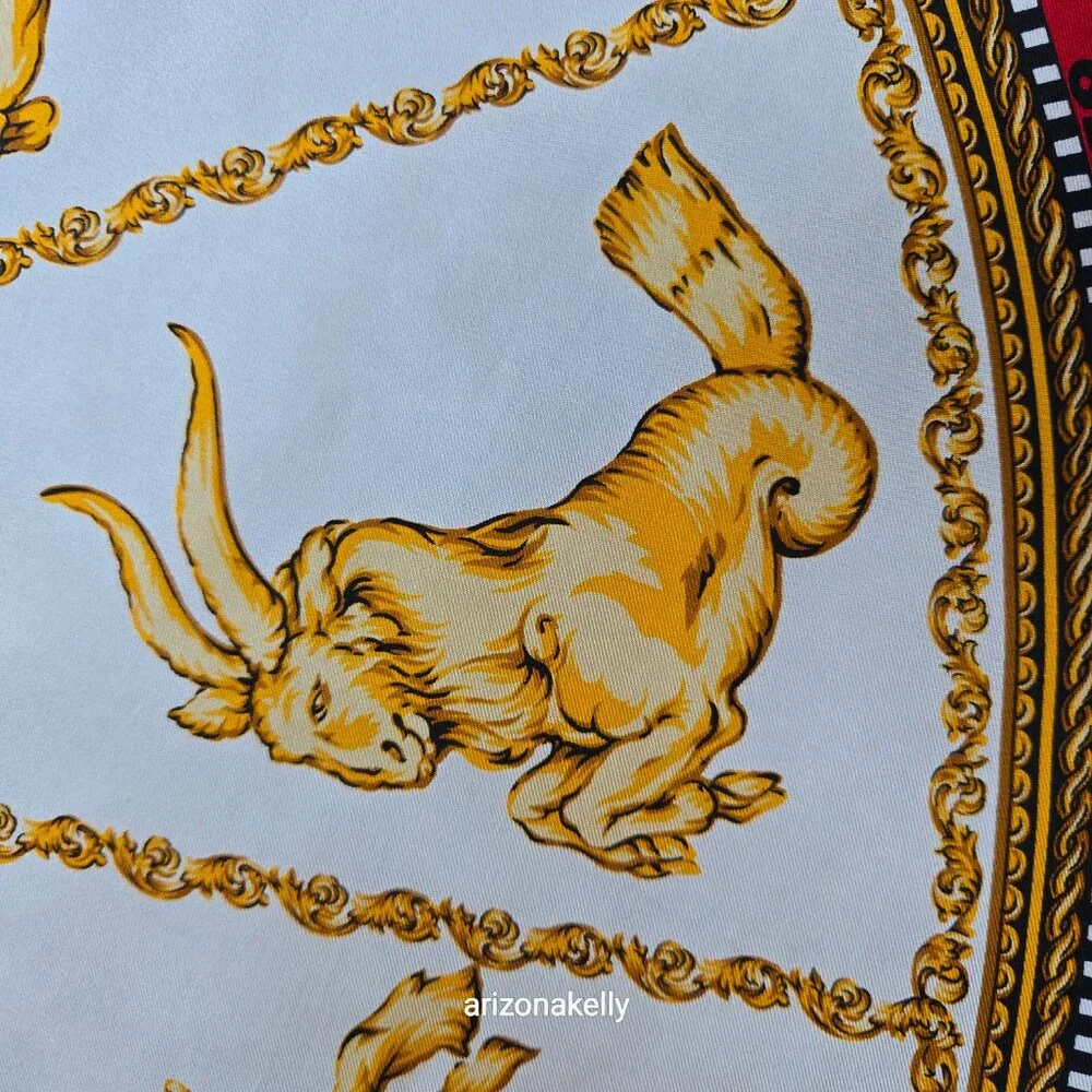Ann Taylor Silk Scarf Zodiac Horoscope Astrology
